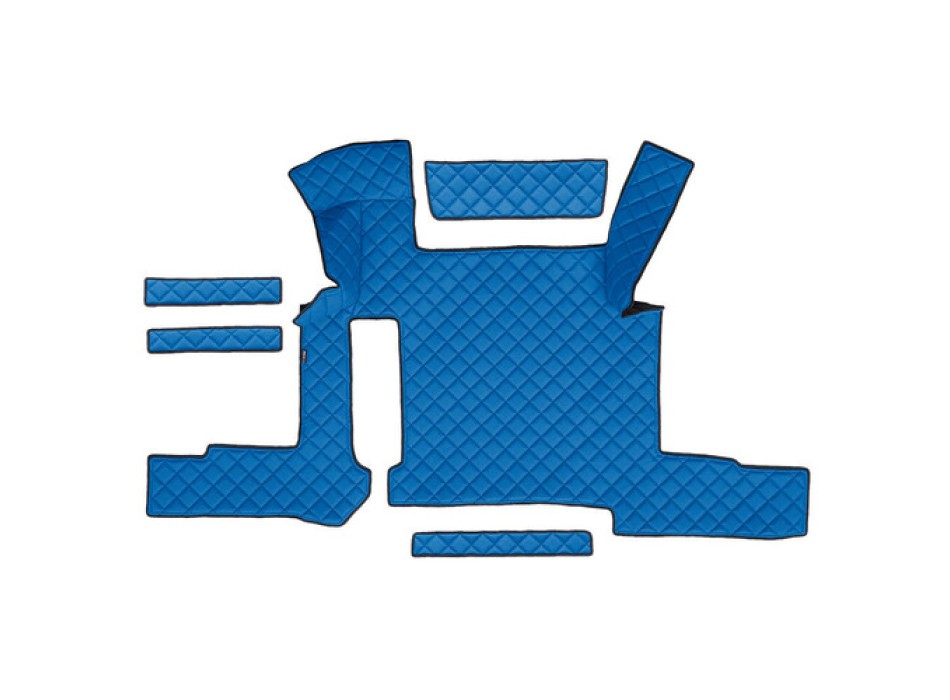 Tappeto centrale in Skeentex - Blu - compatibile per Man TGX (01/17>06/20) manuale, 2 cassetti