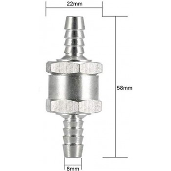 Valvola di non ritorno carburante diametro 8mm